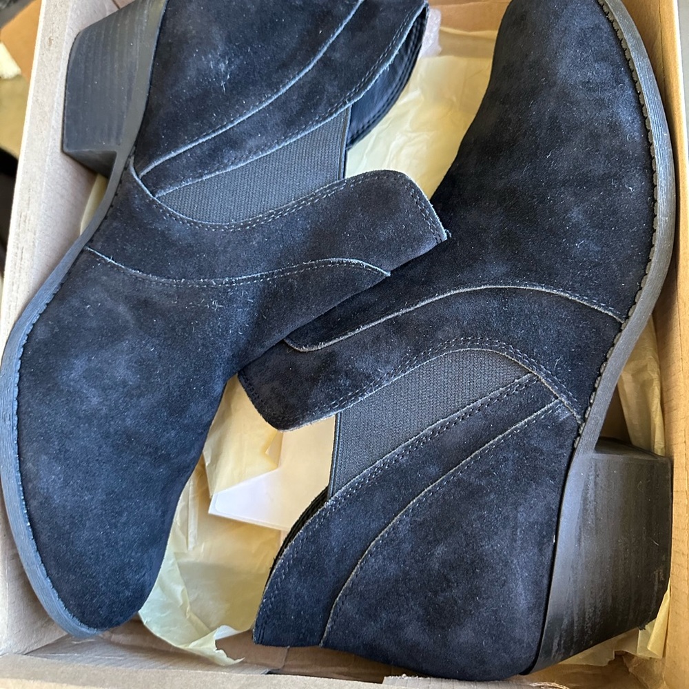 NWOT-Like New in box Black Suede Boots worn once